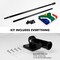 G128 Combo Pack: 6 Feet Tangle Free Spinning Flagpole (Black) South Africa South African Flag 3x5 ft Printed 150D Brass Grommets (Flag Included) Aluminum Flag Pole